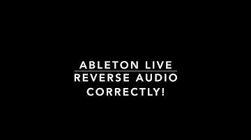 Reverse Audio CORRECTLY! Become a better producer FAST! Easy Ableton Live Tips.