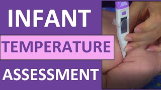 How to Take a Baby's Temperature in Armpit (Axillary) | Pediatric Infant Nursing Skill