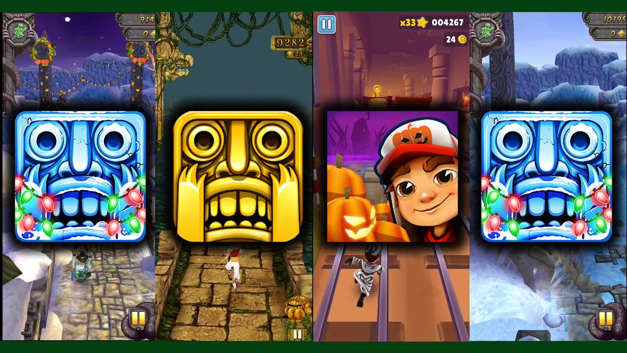 Temple Run 2 Frozen Shadows Vs Temple Run Vs Subway Surfers Vs Temple ...