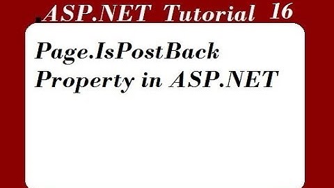 IsPostBack Property in ASP.NET