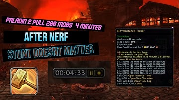 Paladin Stratholme Nerf still can 2x pull 200+ Mobs in 4 minutes No stunt!