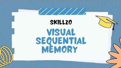 Skillzo - Visual Sequential Memory        #memory  #visualmemory #pictures #recall