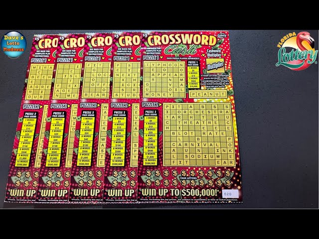 INSTANT $2 MILLION PRIZE CROSSWORD SCRATCH OFF TICKETS!💰😁🤞 