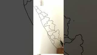 Kerala Map Drawing