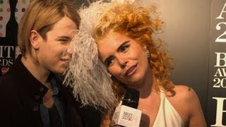 From The Red Carpet: Paloma Faith & Tom Odell I BRITs 2013 Launch