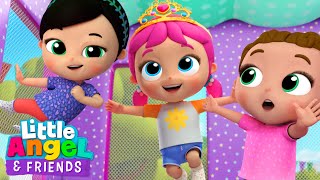 Princess Jill's Bounce House Song | Little Angel And Friends Kid Songs