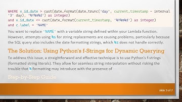 Solving AWS Lambda Athena Queries with Dynamic Variables