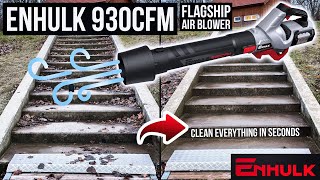 The Most Powerful Cordless / Battery Leaf Blower!  AiDot Enhulk 930 CFM Review & Test