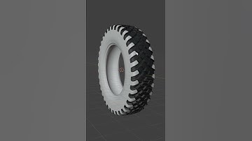 Agricultural Tyre 3D Modeling #shorts