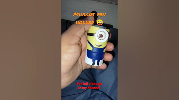 Minions pen holder short #asksupermaking #diy