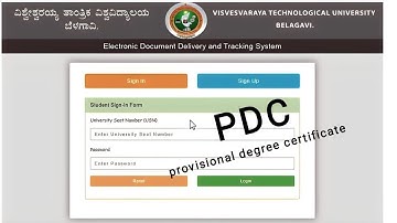 How to apply for PDC in detail 2023 || vtu pdc || provisional degree certificate  ||through phone/pc