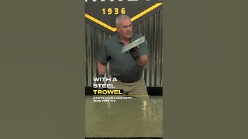 When to finish concrete after the pour (float vs trowel) | #Sakrete Pro Tips