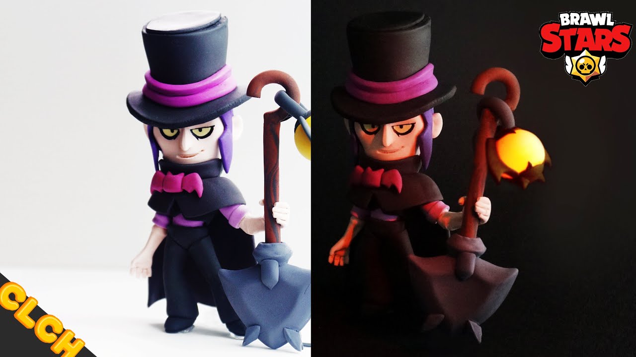 Making Brawl Stars Mortis Lamp- Clay Tutorial (Clay Art ...