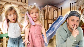 SURPRISING THE TWINS WITH A HUGE SECRET PLAYROOM!