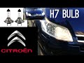 How to replace headlights bulb in Citroen C4 h7 blub
