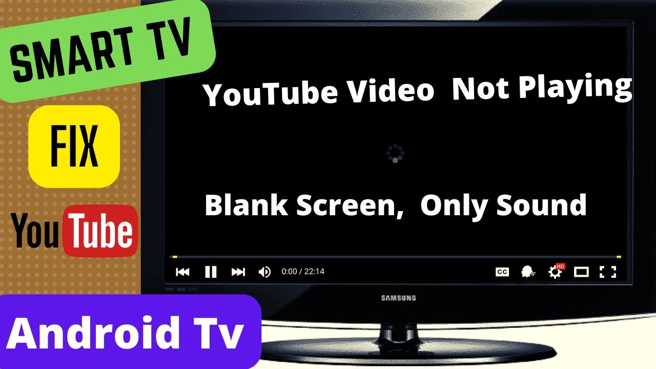 How To Fix Youtube Black Screen No Picture With Sound On Smart Tv