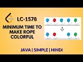Minimum Time to Make Rope Colorful Leetcode 1578 Java Hindi