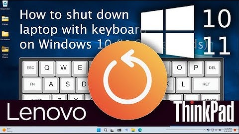 How To Restart Lenovo ThinkPad Laptop With Keyboard On Windows 11