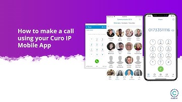 How to make a calll using your Curo IP Mobile app