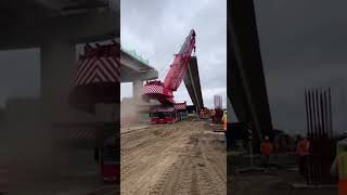 5M Crane Tips Over While Lifting Beam