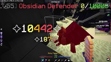 Hypixel skyblock | obsidian defenders Bug
