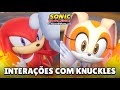O que os personagens falam para o Knuckles em Sonic Racing CrossWorlds