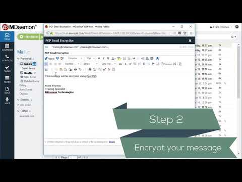 How to Encrypt an Email Message   MDaemon Webmail