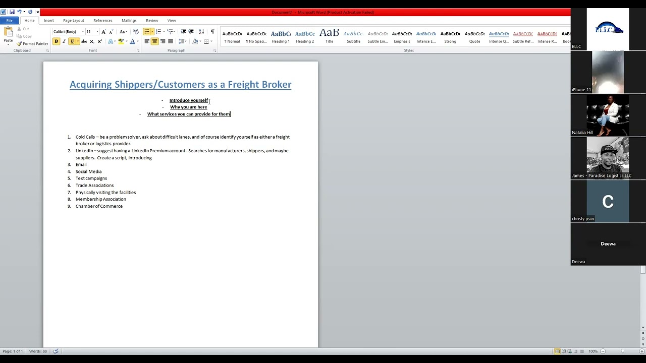 9.15.2023 - Freight Broker 101 - Getting Shippers