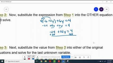 A1 8.2 Solving Systems by Substitution
