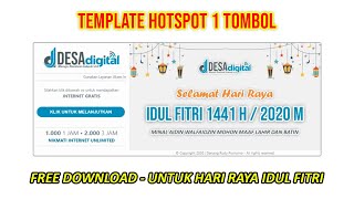 Template Login Hotspot Mikrotik Untuk Idul Fitri