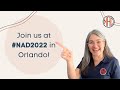 Join us at #NAD2022 in Orlando, Florida!