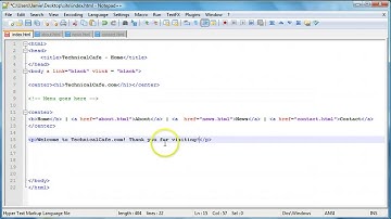 HTML Tutorial 29   Multipage Website Part 3