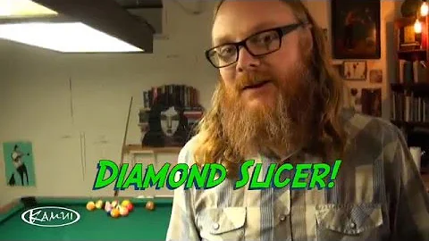 The Kamui 'Diamond Slicer' pool table tool