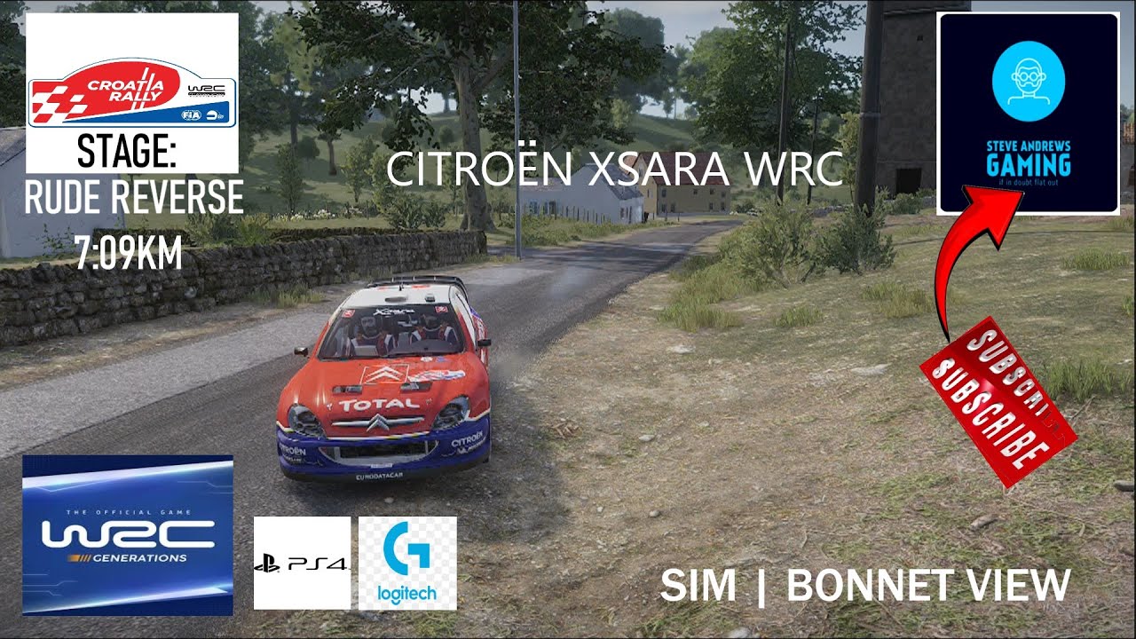 CITROEN XSARA WRC - WRC GENERATIONS - CROATIA  - SIM - BONNET VIEW