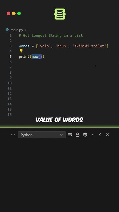 FASTEST Way to Find the LONGEST STRING in Python Lists! - YouTube