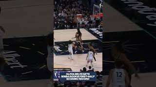 Olivia Miles sets WNBA rookie first-half scoring record | #Shorts
