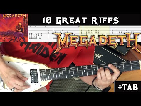 10 Great Megadeth Riffs + TAB