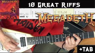 10 Great Megadeth Riffs   TAB
