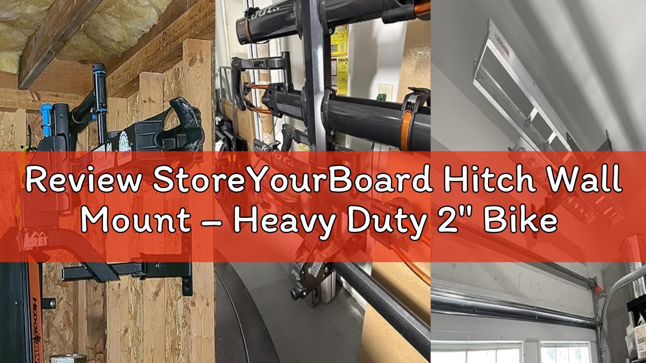 Review StoreYourBoard Hitch Wall Mount – Heavy Duty 2" Bike and Cargo Rack Hanging Garage Organizer,