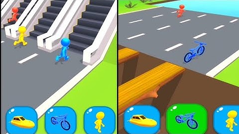 Shape-shifting All Levels Mobile Walthrough iOS,Android Gameplay Stick Run Game New Level Part 23