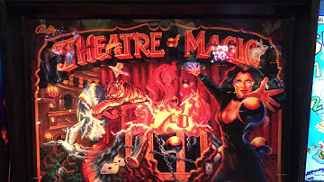 Theatre of Magic Pinball Machine Backglass - Translite - Playfield Quick Look - Bally Pinball
