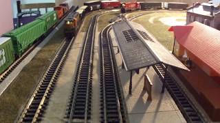 MY N SCALE PAST LAYOUTS - 3 1/2 ft X 5 ft Minitrix Train Layout