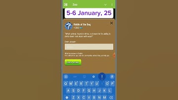 Zoo riddle of the Day |  Zoo rebus of the Day | 5 January | Zoo Answer code Video |