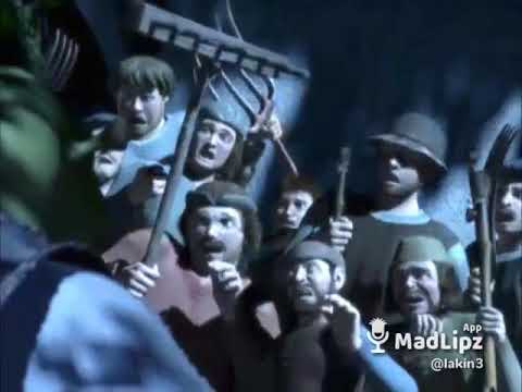 Shrek scares villagers