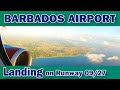 Landing at Barbados Airport