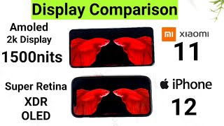 iPhone 12 vs Mi 11 Display Comparison Which is Best Amoled vs Retinab🤷‍♂️😯🔥 screenshot 2