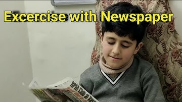 hand excercise with Newspaper | Newspaper excercise without pen pencil ✏ | visual tracking skills 👌