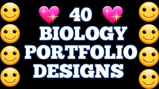 Biology Portfolio Designs |Biology Border Designs For Project |Biology Assignment Front Page Designs