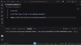 Exception Handling in Python Part - 1