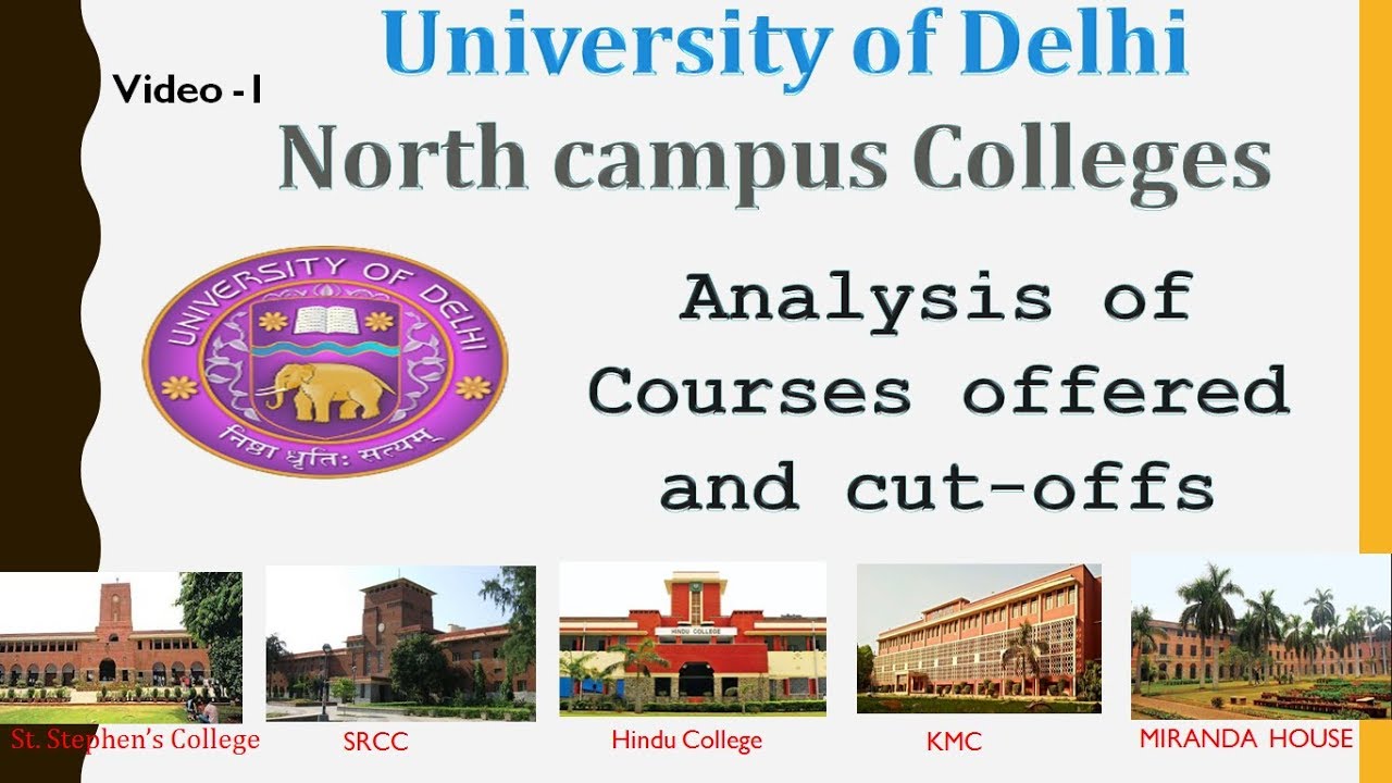 Delhi University North Campus Colleges Cutoff analysis